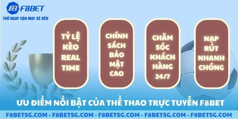 Ưu đãi nổi bật của sảnh thể thao trực tuyến F8BET